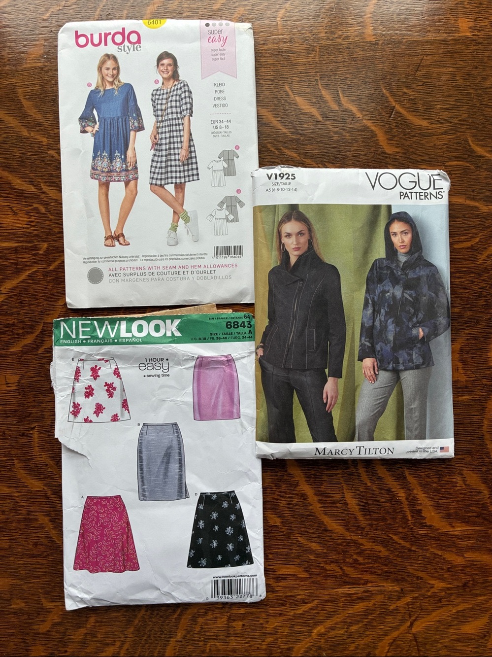 Out-of-print Vogue 1925 by Marcy Tilton sewing pattern & two more patterns!